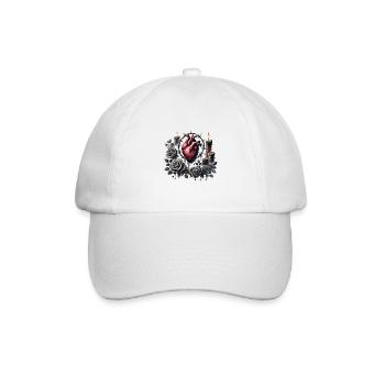 Dark Romance: Gothic Aesthetic - Baseball Cap - white/white - Front