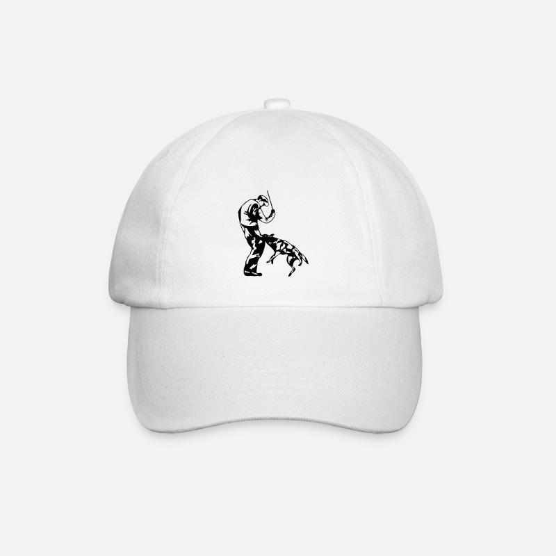 biting - Baseball Cap - white/white