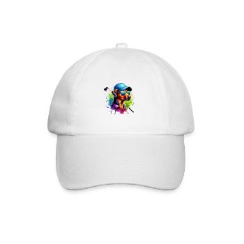 Rhodesian Ridgeback Golfer Golf Course Dogs - Baseball Cap - white/white - Front