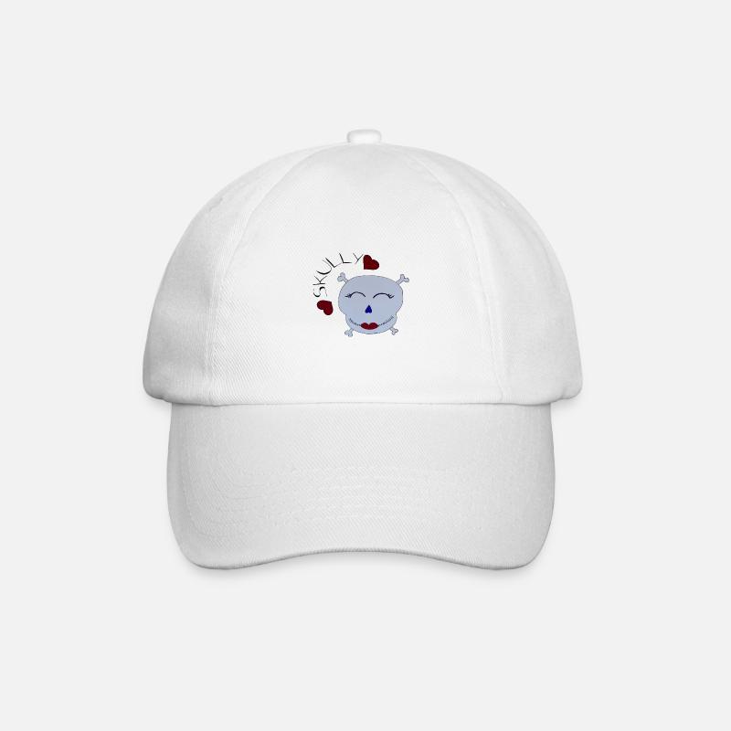 Skully - Baseball Cap - white/white