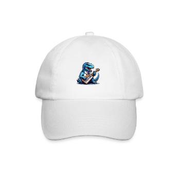 Conception de clavier Dino cool - Casquette classique - blanc/blanc - Devant