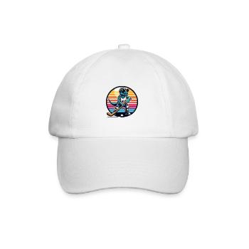 Équipe de joueurs de hockey sur gazon Dinosaur Dino - Casquette classique - blanc/blanc - Devant