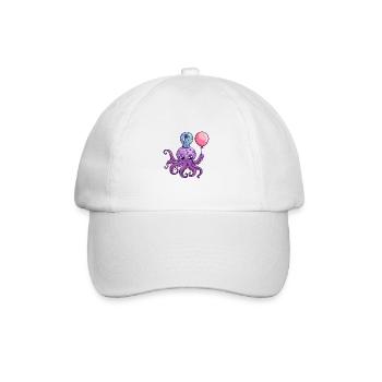 Octopus Birthday Baby - Baseball Cap - white/white - Front