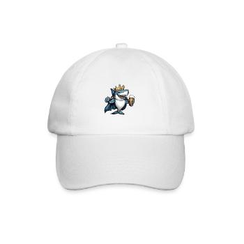 Bière de requin drôle - Casquette classique - blanc/blanc - Devant