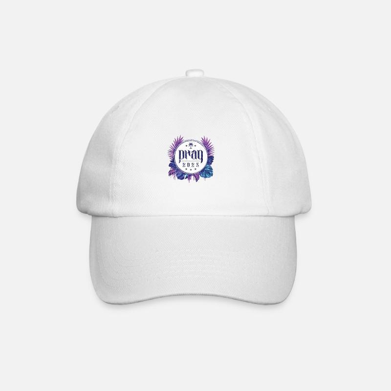 Prag 2025 - Baseballkappe - Weiß/Weiß