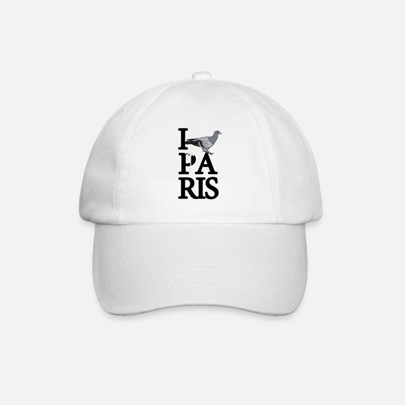 I pigeon Paris - Baseball Cap - white/white