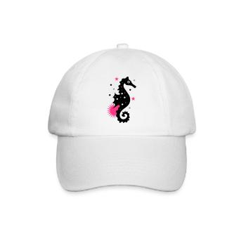 Sea horse - Baseball Cap - white/white - Front