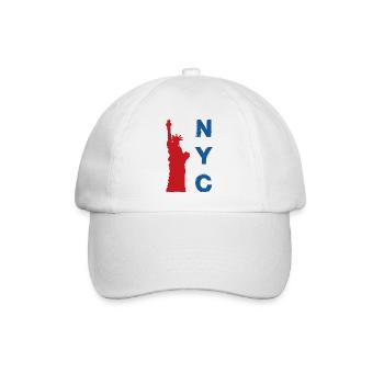 New York City - Baseballkappe - Weiß/Weiß - Vorne