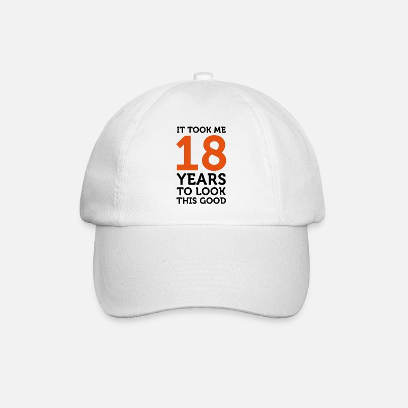 It took 18 years to look so good! - Baseball Cap - white/white