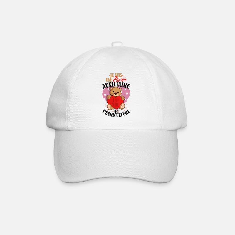 Teddy auxiliaire - Casquette classique - blanc/blanc