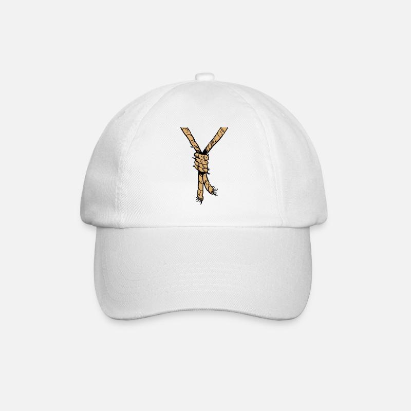 corde au cou - Casquette classique - blanc/blanc
