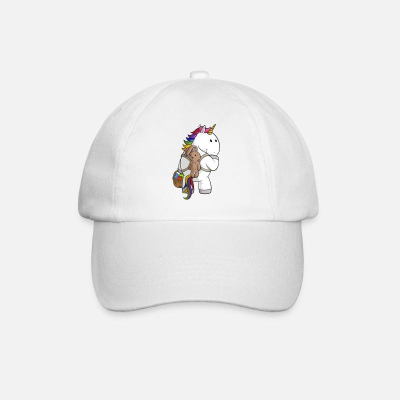 Oster Comic Einhorn - Baseballkappe - Weiß/Weiß