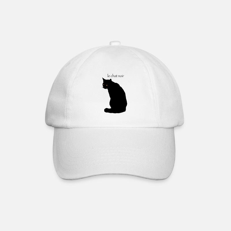 Le Chat Noir - Casquette classique - blanc/blanc