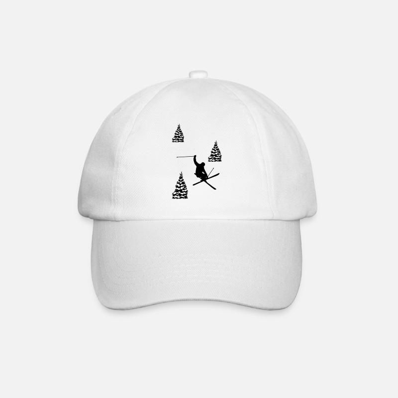 ski - Baseballkappe - Weiß/Weiß