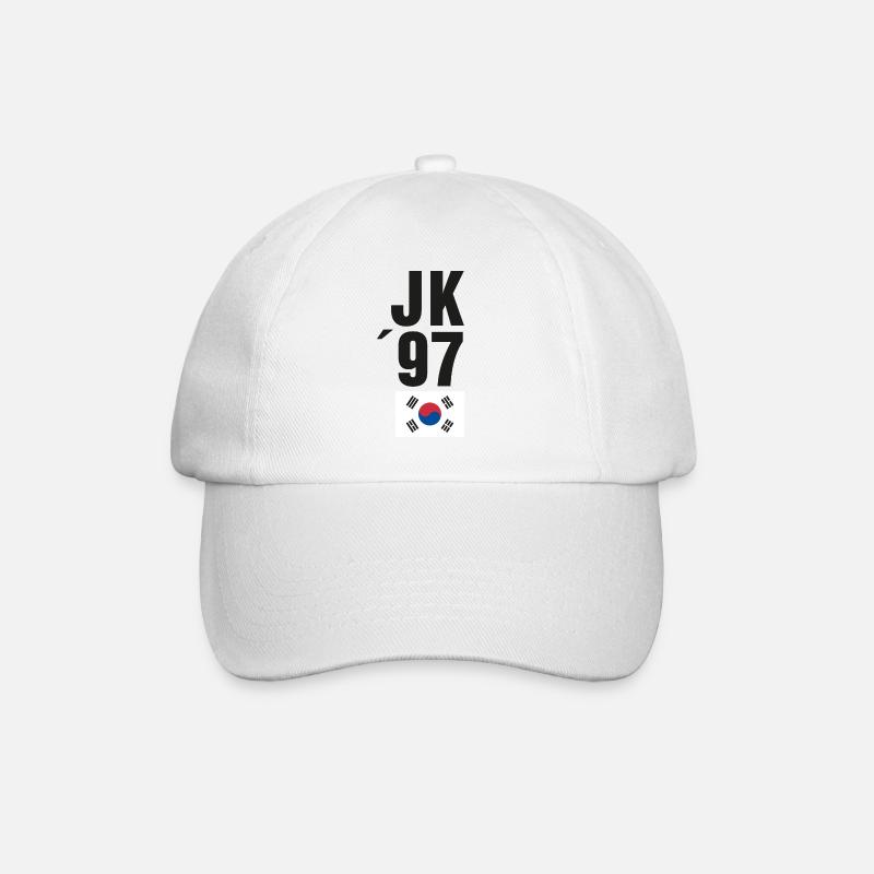 BTS - Baseballkappe - Weiß/Weiß