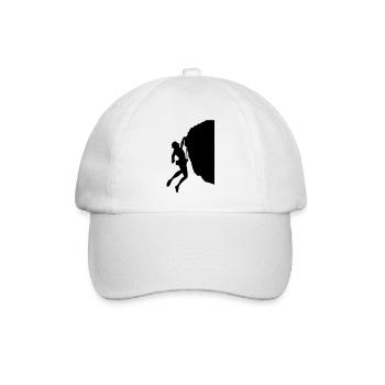 Rock Climbing #4 - Baseball Cap - white/white - Front