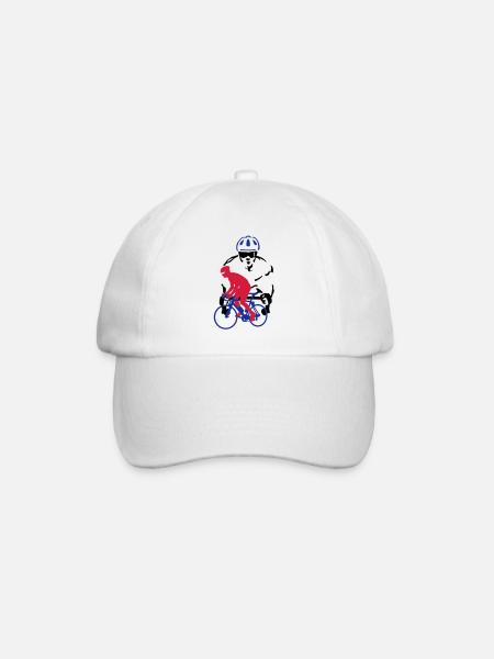 Rennrad - Baseballkappe - Weiß/Weiß