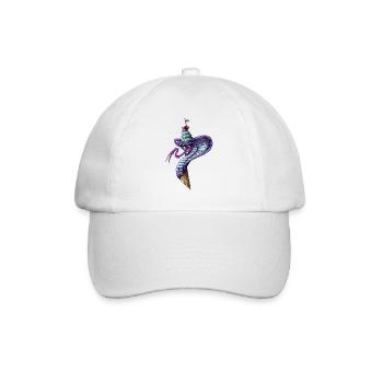 Blue-Snakeice - Baseballkappe - Weiß/Weiß - Vorne