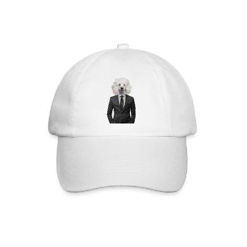 chien | chien | animal en costume - Casquette classique - blanc/blanc - Devant