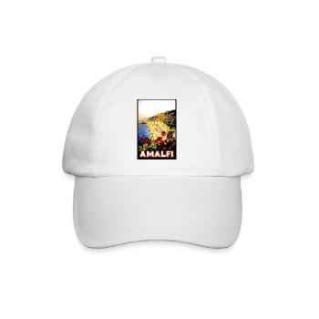 Vintage Travel Poster Italy - Baseball Cap - white/white - Front