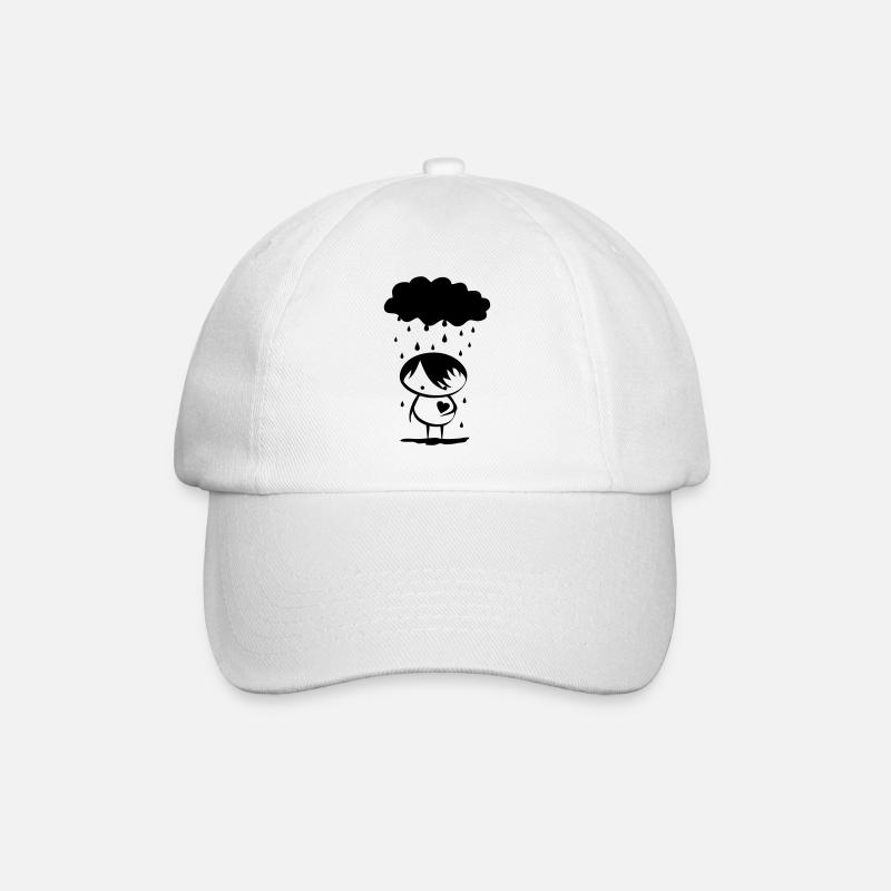 Emo - Baseball Cap - white/white