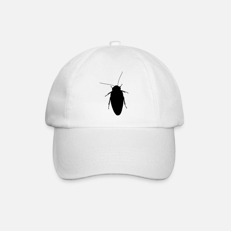 totenkopfschabe - Baseballkappe - Weiß/Weiß
