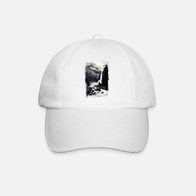 Chute d'eau à l'état sauvage - Casquette classique - blanc/blanc