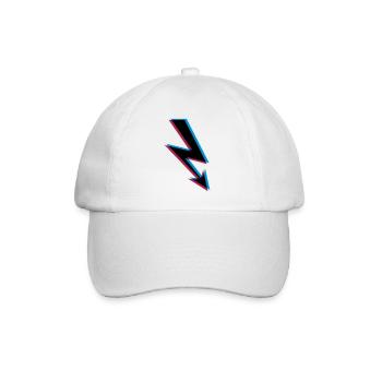 Foudre électrique 3d électricité énergie forte courant quatre-vingts - Casquette classique - blanc/blanc - Devant
