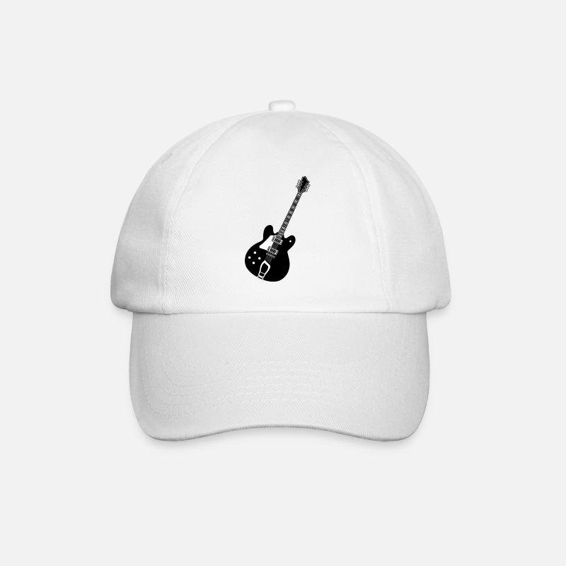 E guitare - Casquette classique - blanc/blanc
