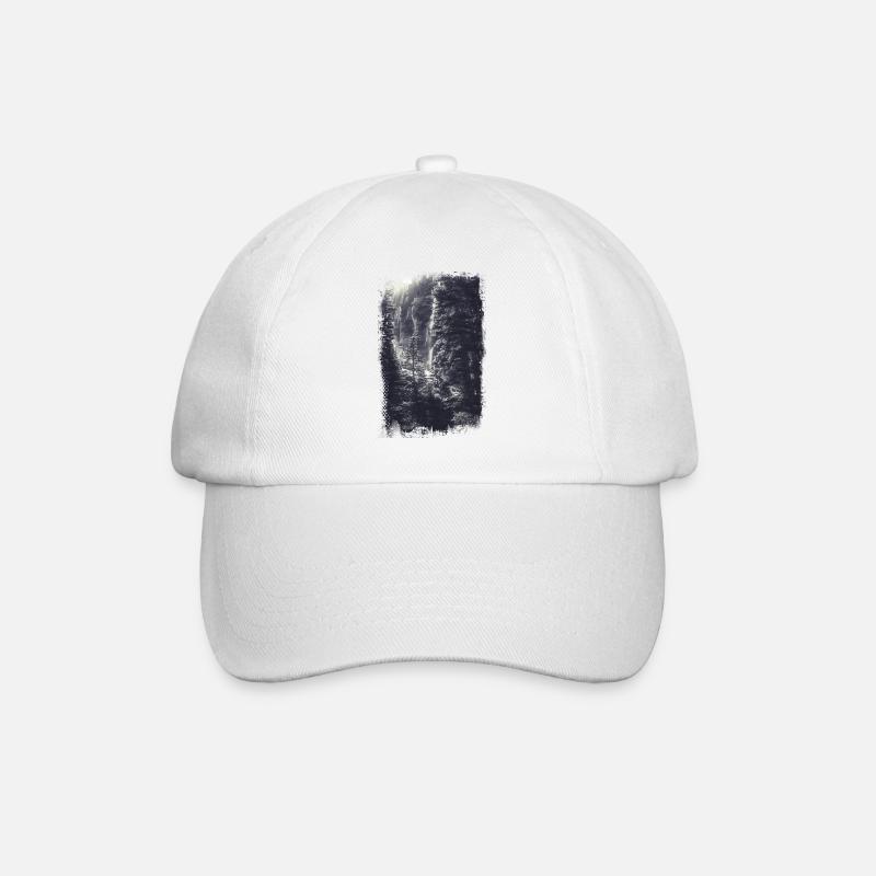 Forest view landscape - Baseball Cap - white/white