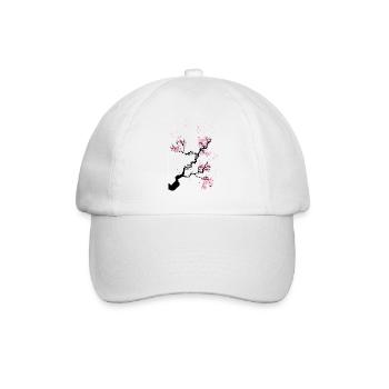 Japon fleur de cerisier - Casquette classique - blanc/blanc - Devant