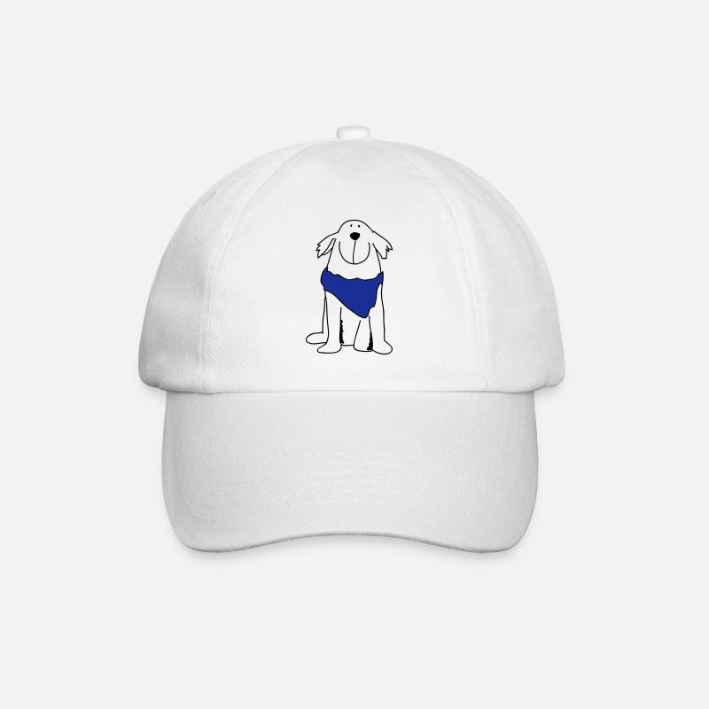 Cute retriever - Baseball Cap - white/white