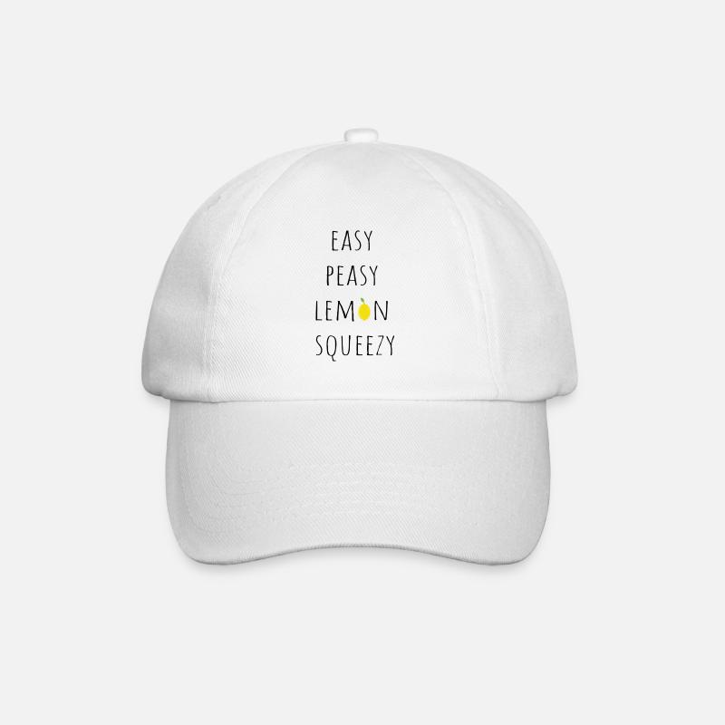 Easy peasy lemon squeezy - Baseball Cap - white/white