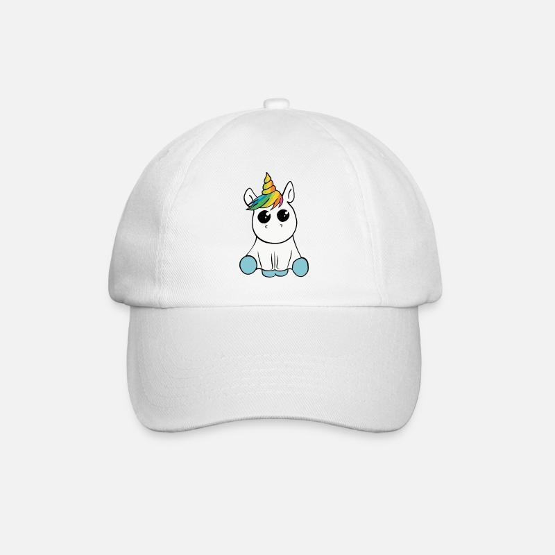 Einhorn - Baseballkappe - Weiß/Weiß