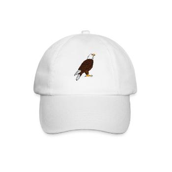 eagle - Baseball Cap - white/white - Front