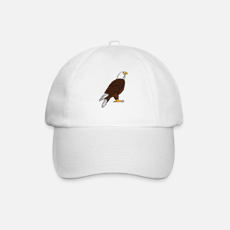 Adler - Baseballkappe - Weiß/Weiß