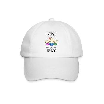 Grossesse enceinte - Casquette classique - blanc/blanc - Devant