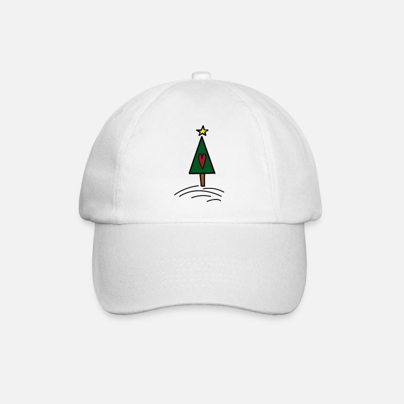Weihnachten - Baseballkappe - Weiß/Weiß