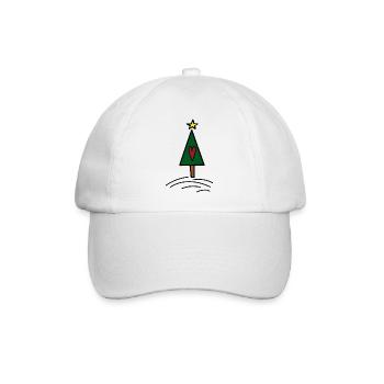 Weihnachten - Baseballkappe - Weiß/Weiß - Vorne