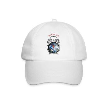 Klima Schutz, Naturschutz, Klimawandel - Baseballkappe - Weiß/Weiß - Vorne