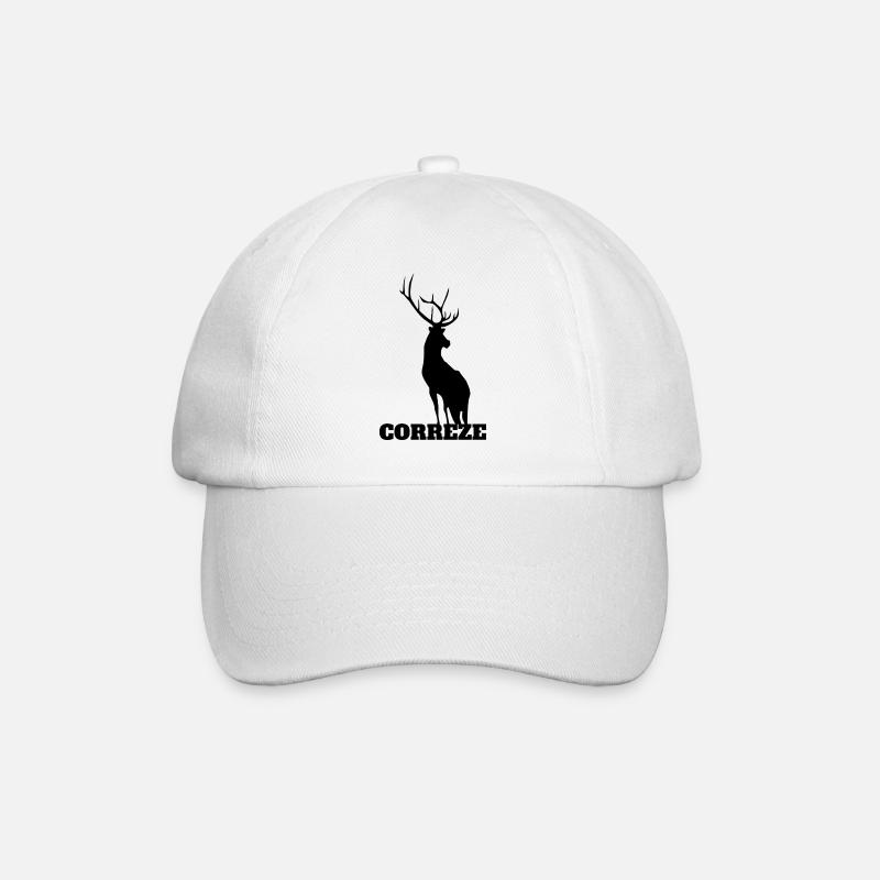 Cerf Corrèze. - Casquette classique - blanc/blanc