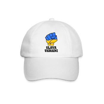 Slava ukraini - Baseball Cap - white/white - Front