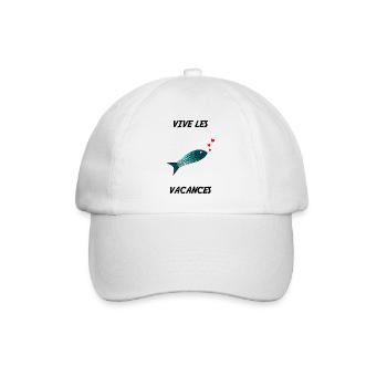VACANCES. VIVE LES VACANCES. VACANCES - Casquette classique - blanc/blanc - Devant