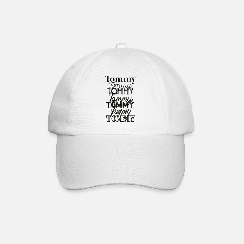 Tommy - Baseball Cap - white/white