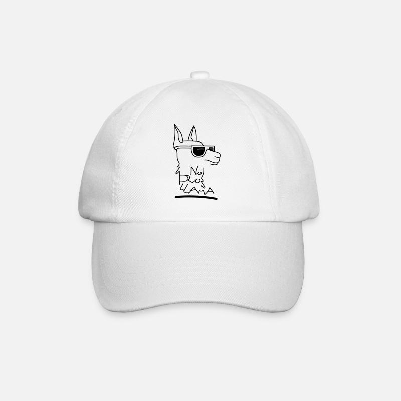 Lama -Prob Lama - Baseballkappe - Weiß/Weiß