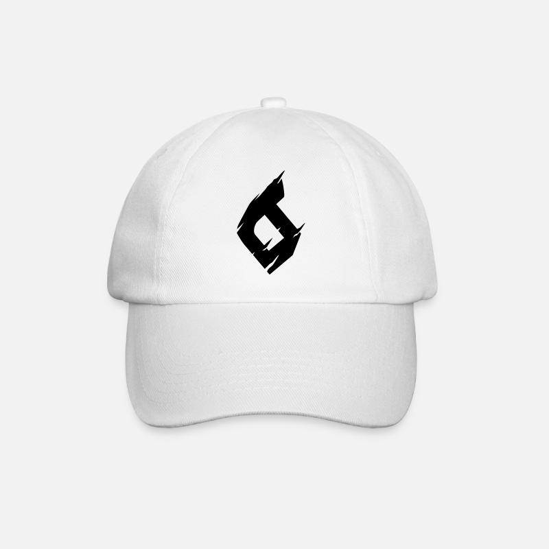 6 - Number - Baseball Cap - white/white