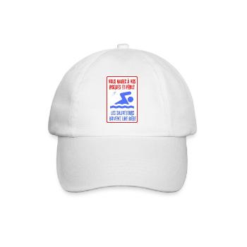 les sauveteurs boivent une bière - Casquette classique - blanc/blanc - Devant