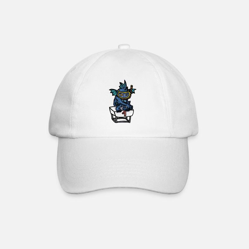 Rückenflossen Bob - Baseballkappe - Weiß/Weiß