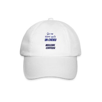 T shirt coiffeuse - Casquette classique - blanc/blanc - Devant