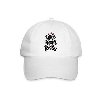 Mama Power: Femme maman Bos - Casquette classique - blanc/blanc - Devant
